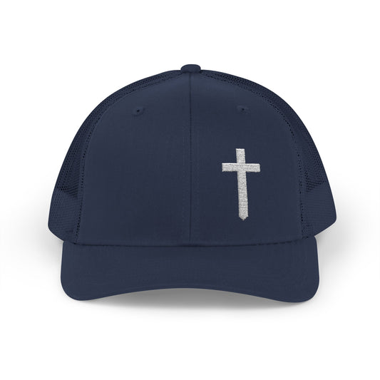 Rhinestone Cross Trucker Cap