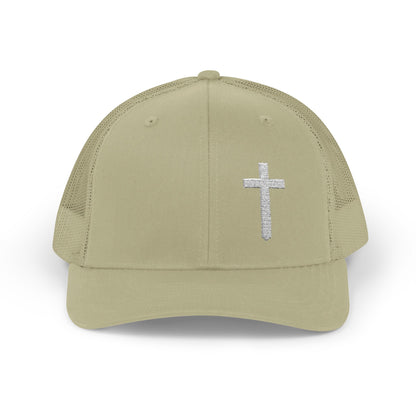 Rhinestone Cross Trucker Cap