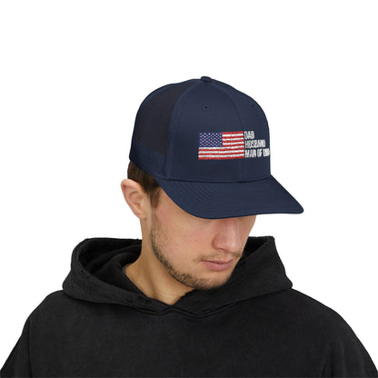 Dad, Husband Man of God Snapback Patriotic Hats