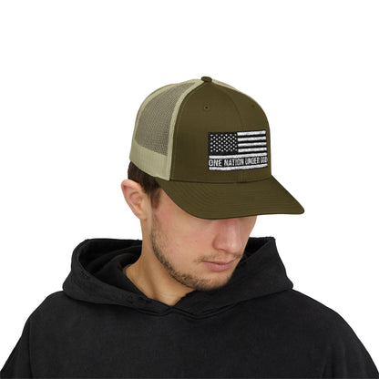 Rhinestone Cross Trucker Cap