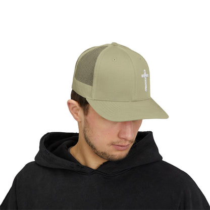 Rhinestone Cross Trucker Cap