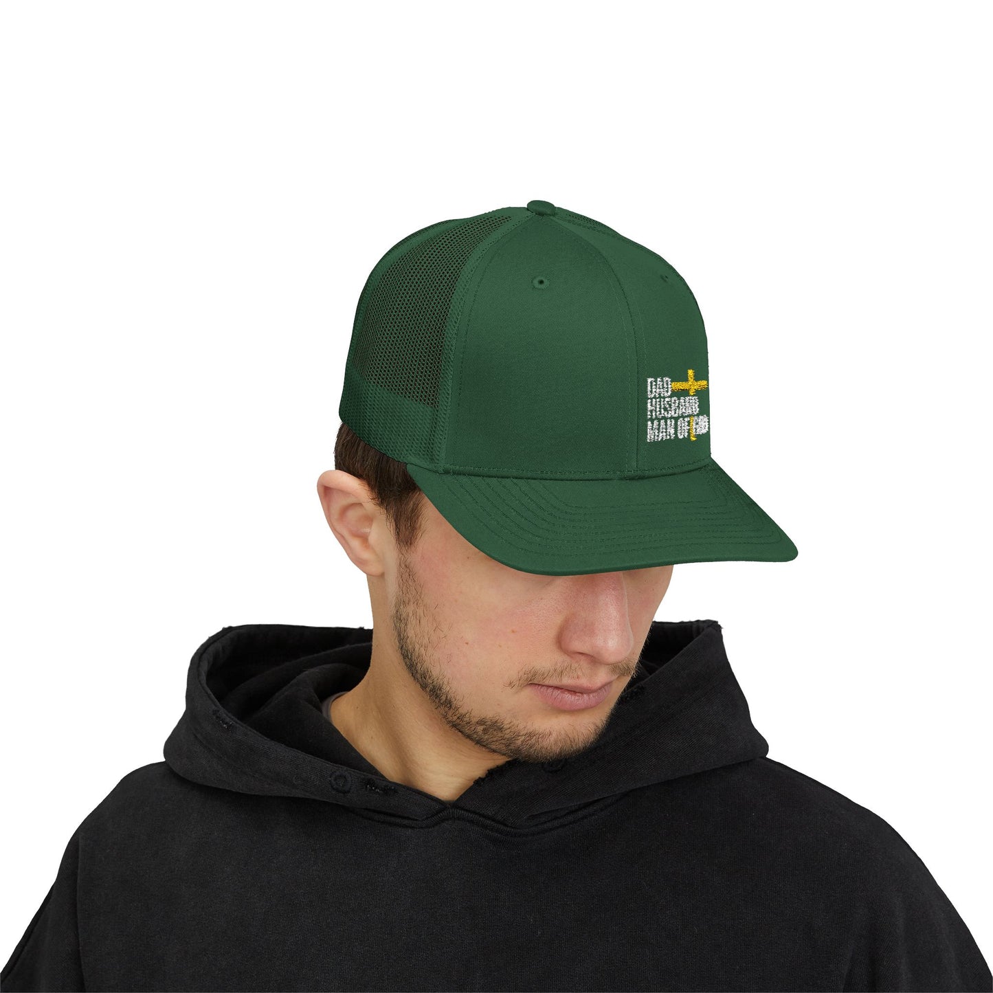 Rhinestone Cross Trucker Cap