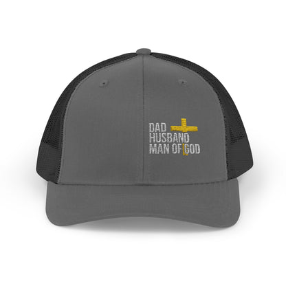 Dad, Husband, Man of God Snapback Trucker Hats
