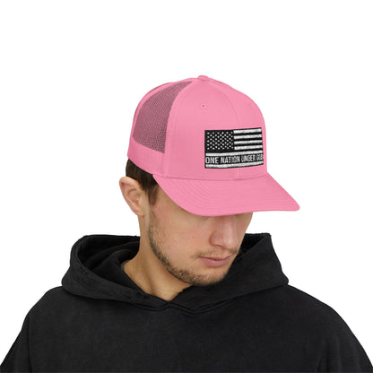Rhinestone Cross Trucker Cap