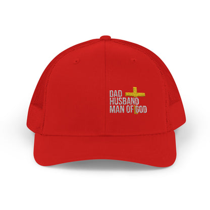 Dad, Husband, Man of God Snapback Trucker Hats