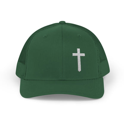 Rhinestone Cross Trucker Cap