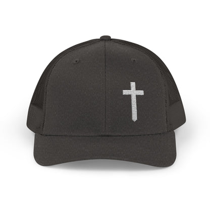 Rhinestone Cross Trucker Cap