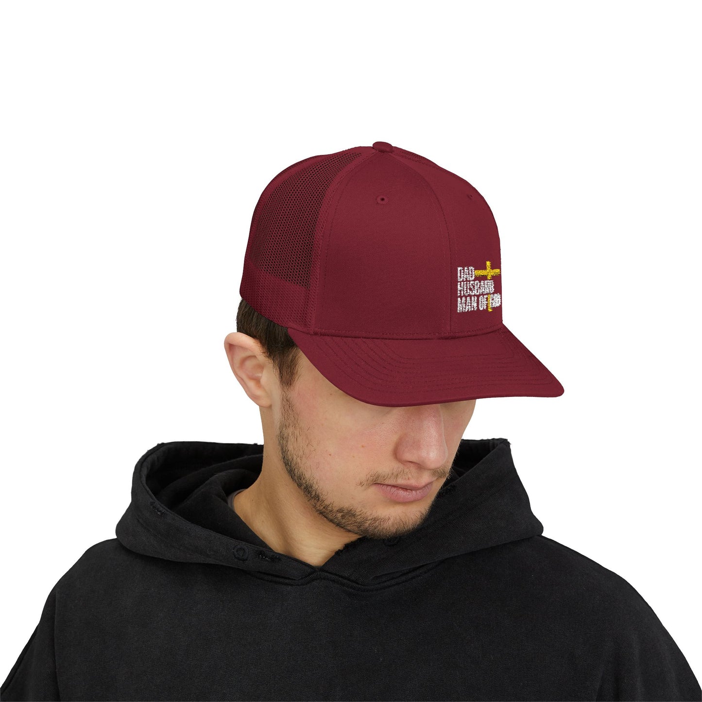 Rhinestone Cross Trucker Cap
