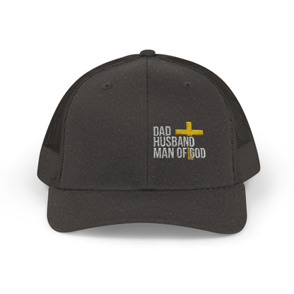 Dad, Husband, Man of God Snapback Trucker Hats