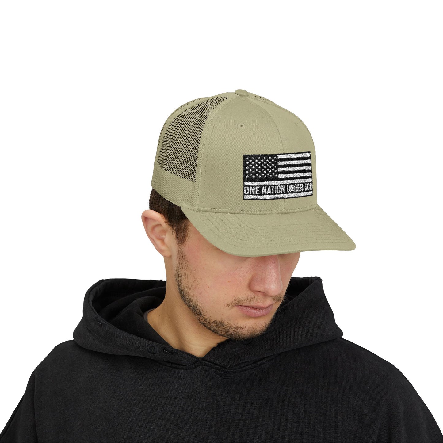 Rhinestone Cross Trucker Cap