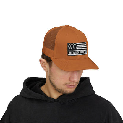 Rhinestone Cross Trucker Cap