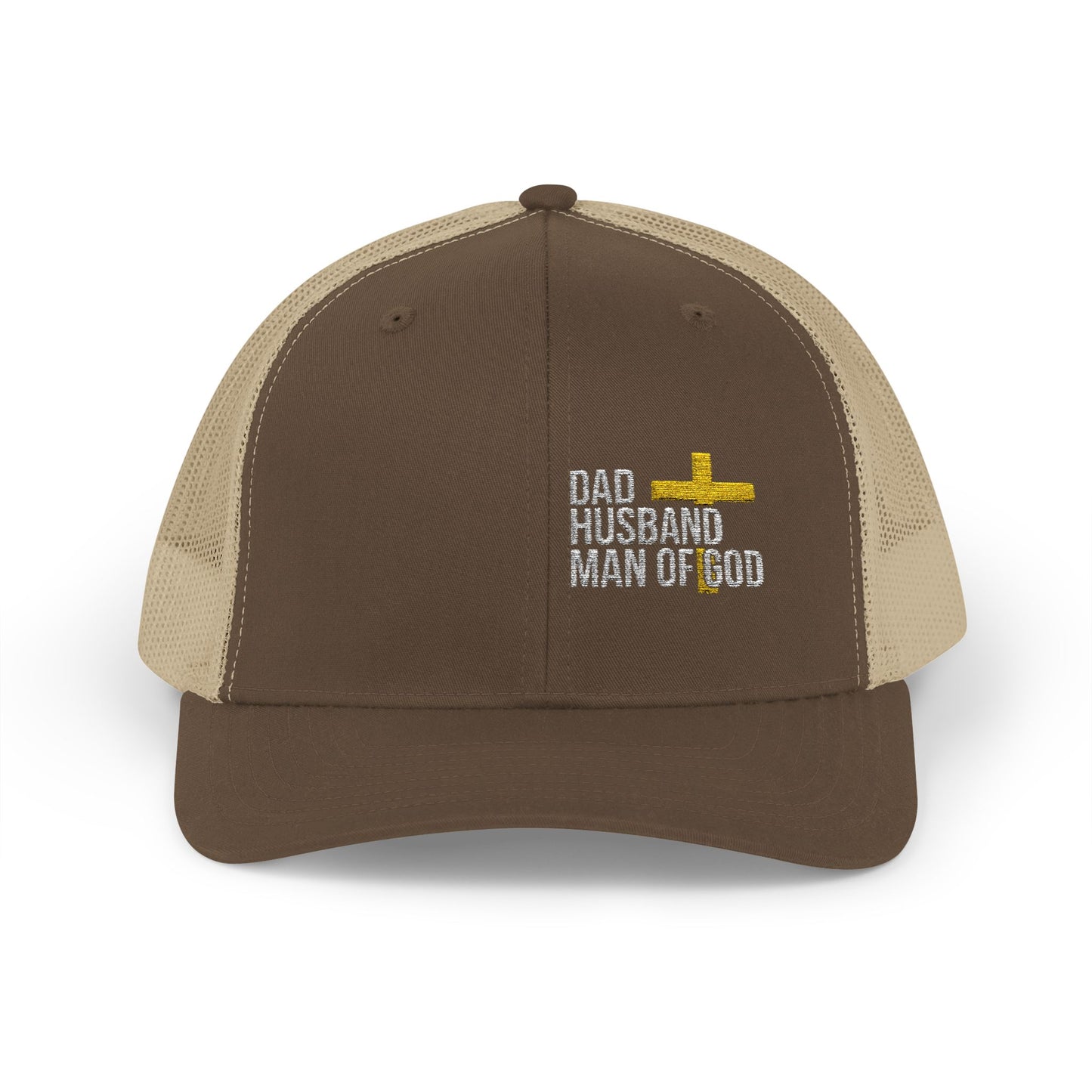 Dad, Husband, Man of God Snapback Trucker Hats