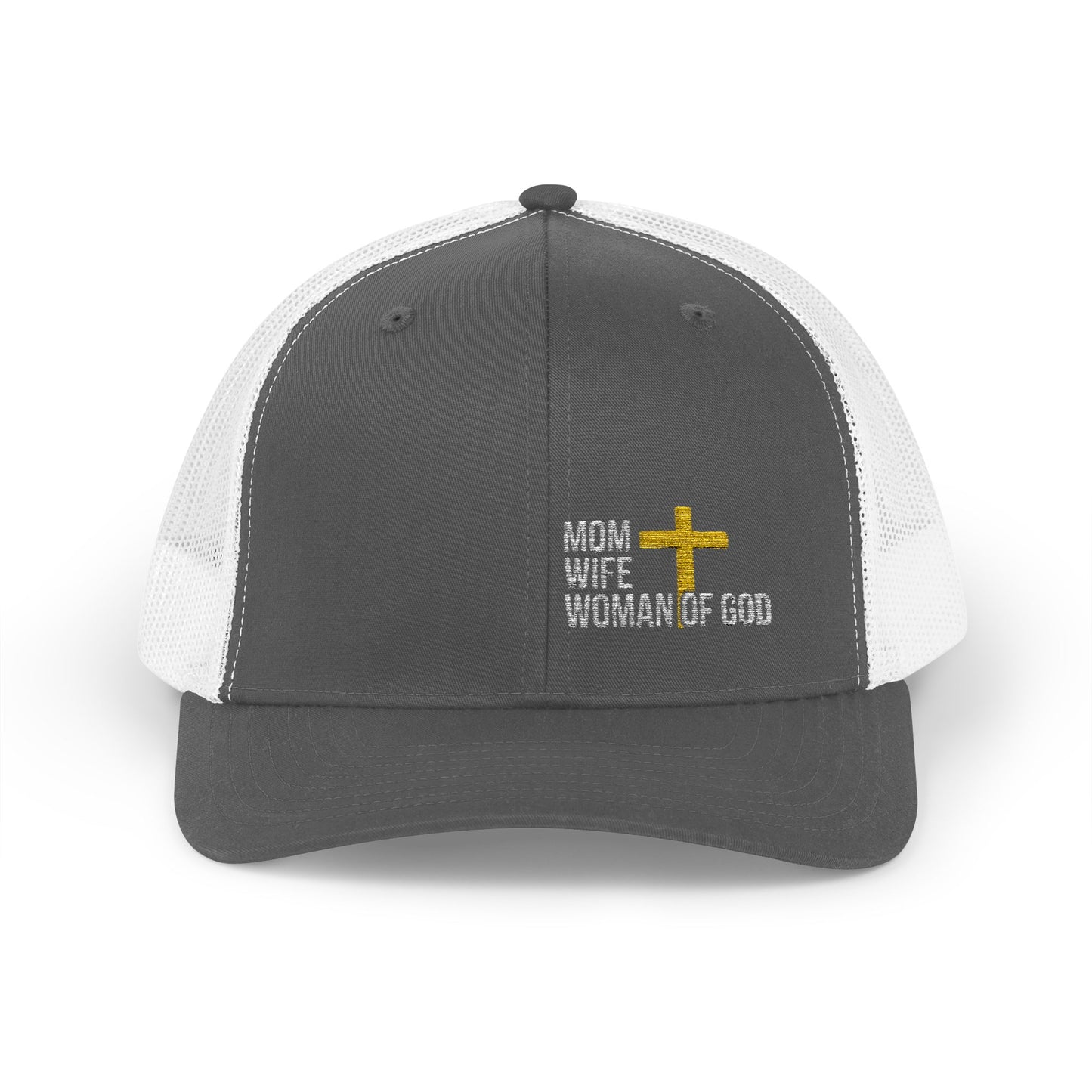 Mom, Wife, Woman of God Snapback Trucker Hats