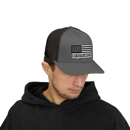 Rhinestone Cross Trucker Cap