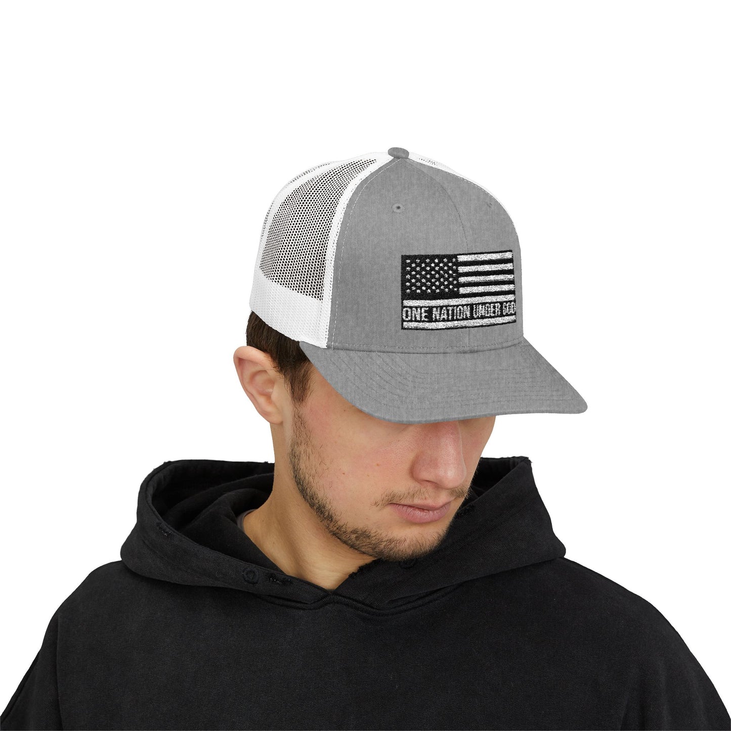 Rhinestone Cross Trucker Cap