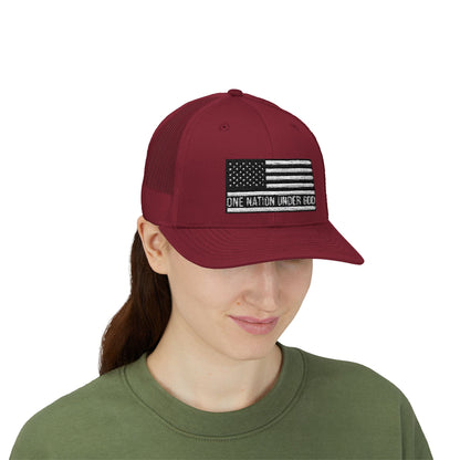 Rhinestone Cross Trucker Cap