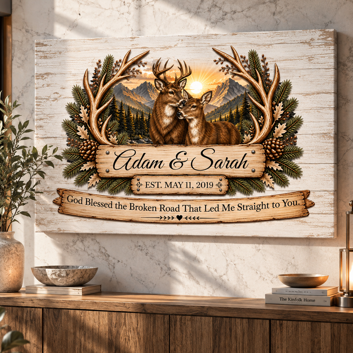 Where We Belong Couples Canvas