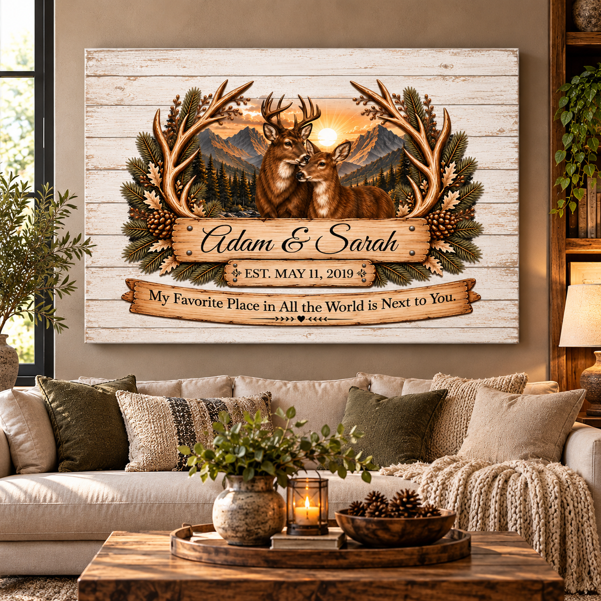 Where We Belong Couples Canvas