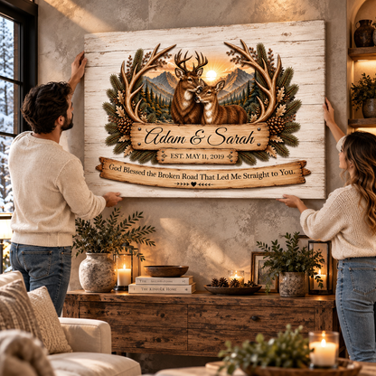 Where We Belong Couples Canvas