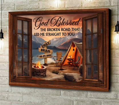 My Favorite Place In All The World Is Next To You Personalized Canvas VIP