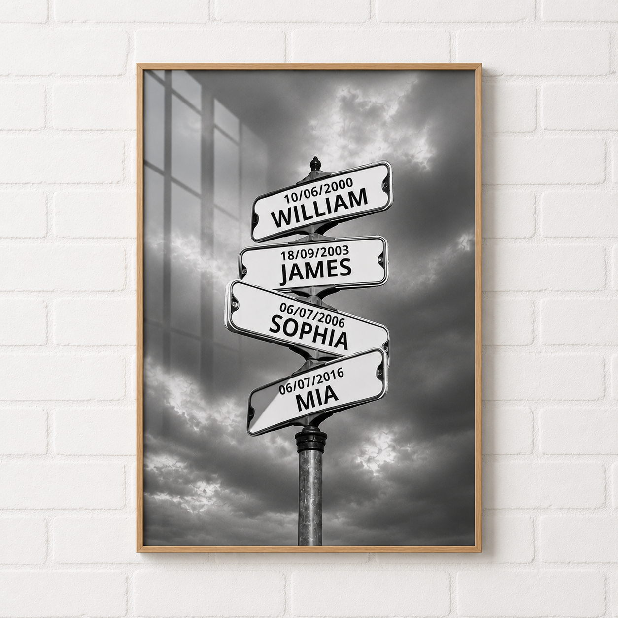 My Street Sign Custom Children Names Personalized Poster Print