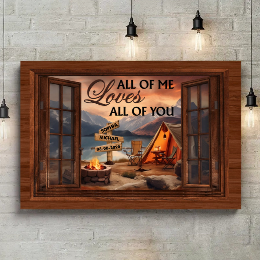 My Favorite Place In All The World Is Next To You Personalized Canvas VIP