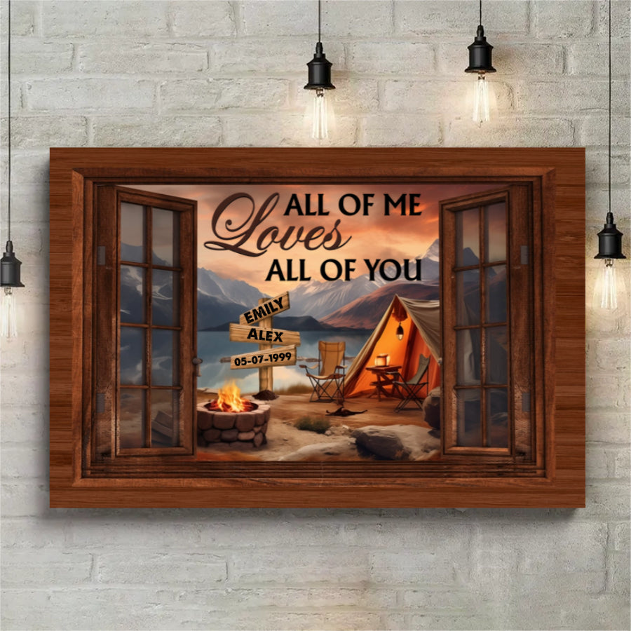My Favorite Place In All The World Is Next To You Personalized Canvas VIP