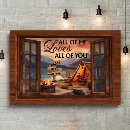 My Favorite Place In All The World Is Next To You Personalized Canvas VIP