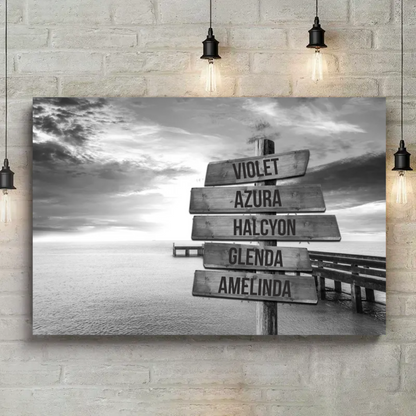 Lakeview Serenity Multi-Names Custom Canvas VIP