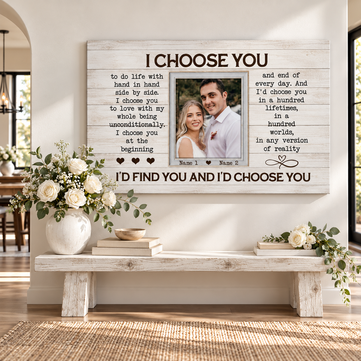 Personalized Canvas Prints, Custom Photos, Loving Gift For Couple, Couple Gift, Anniversary Gift, When I Say I Love You More Canvas