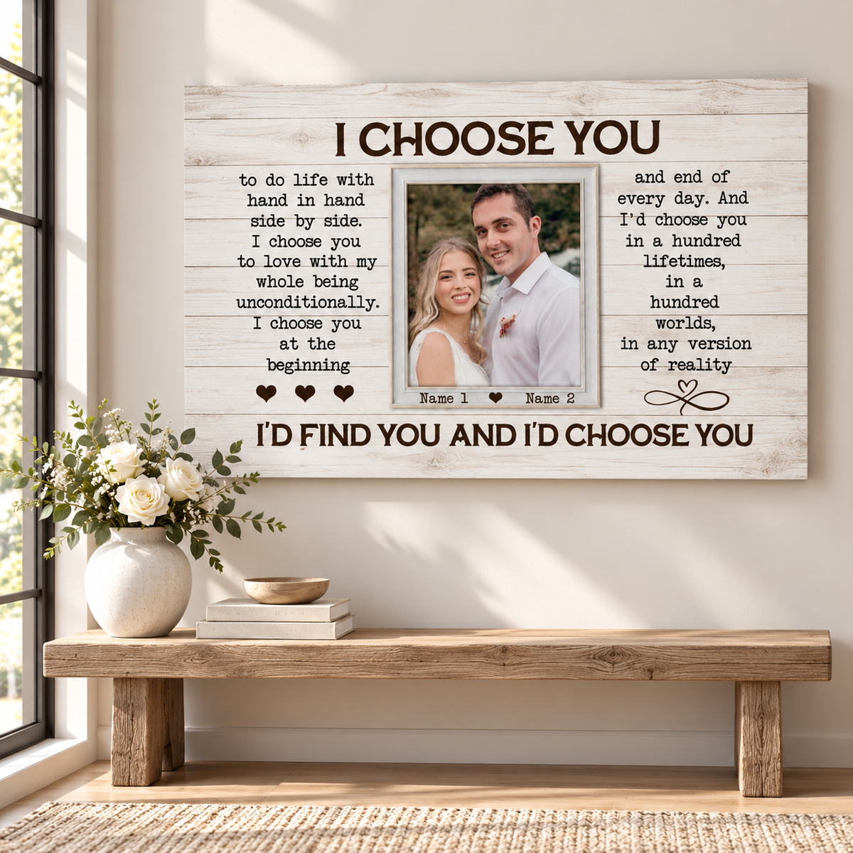 Personalized Canvas Prints, Custom Photos, Loving Gift For Couple, Couple Gift, Anniversary Gift, When I Say I Love You More Canvas
