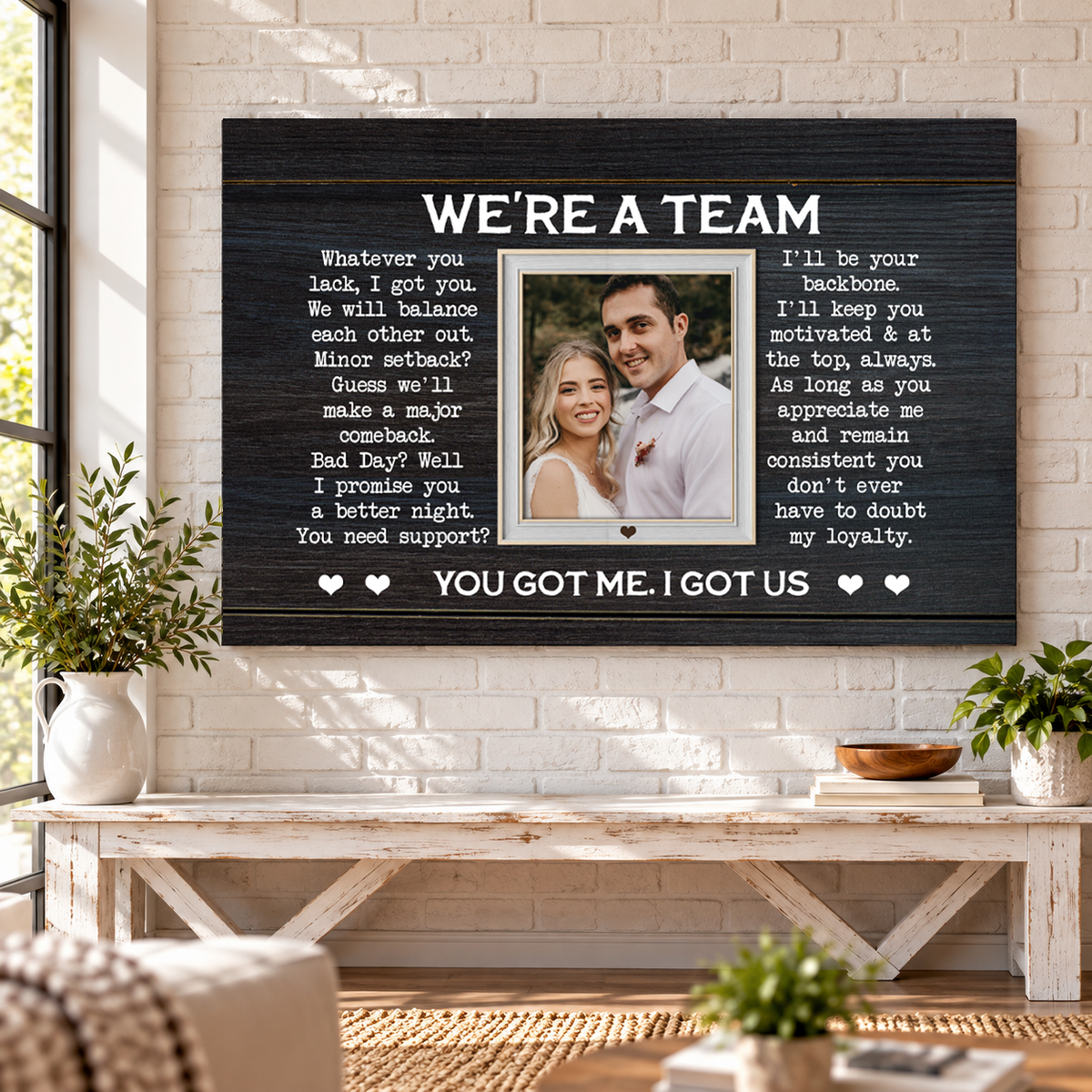 Personalized Canvas Prints, Custom Photos, Loving Gift For Couple, Couple Gift, Anniversary Gift, When I Say I Love You More Canvas