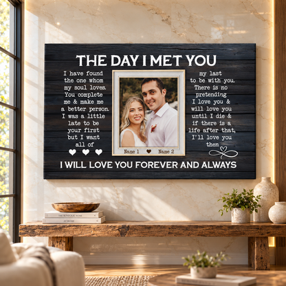 Personalized Canvas Prints, Custom Photos, Loving Gift For Couple, Couple Gift, Anniversary Gift, When I Say I Love You More Canvas
