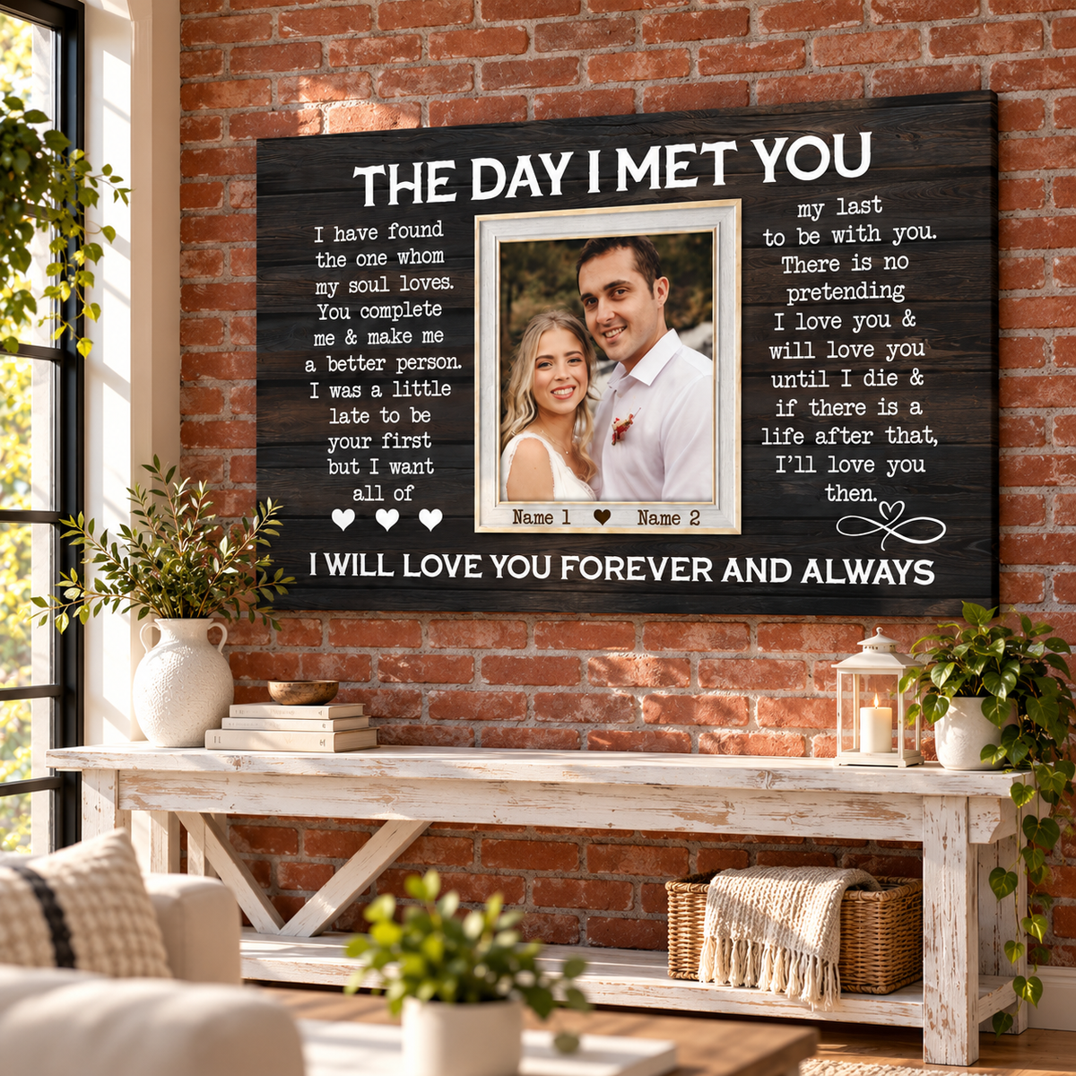 Personalized Canvas Prints, Custom Photos, Loving Gift For Couple, Couple Gift, Anniversary Gift, When I Say I Love You More Canvas