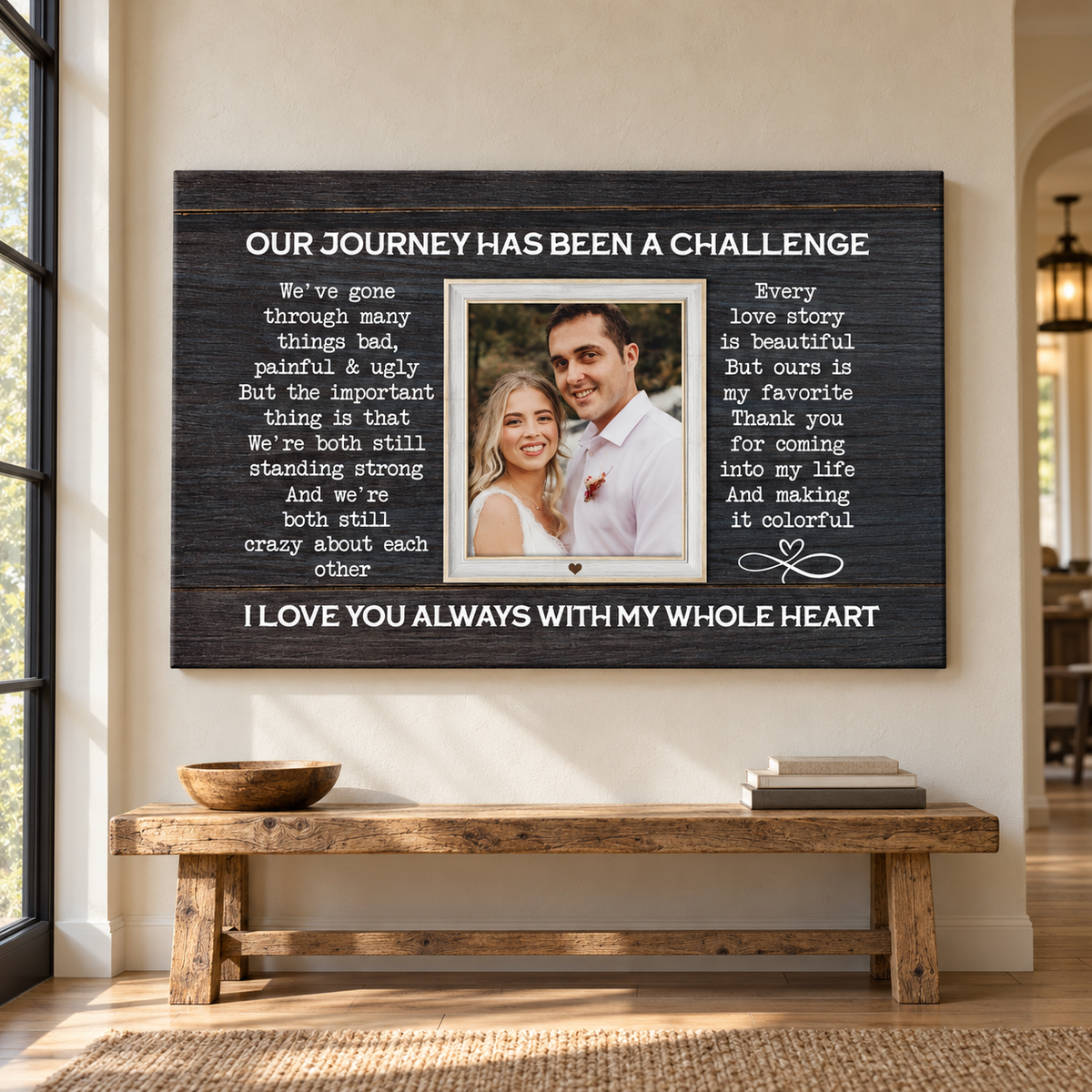Personalized Canvas Prints, Custom Photos, Loving Gift For Couple, Couple Gift, Anniversary Gift, When I Say I Love You More Canvas