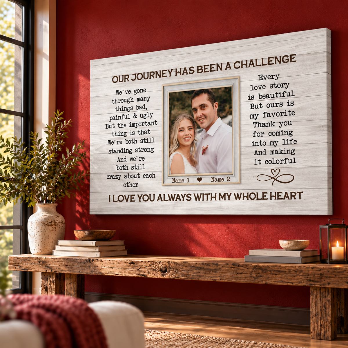 Personalized Canvas Prints, Custom Photos, Loving Gift For Couple, Couple Gift, Anniversary Gift, When I Say I Love You More Canvas