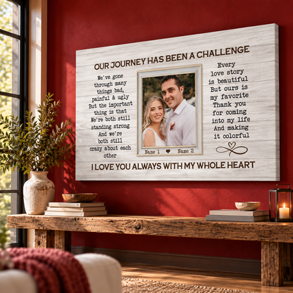 Personalized Canvas Prints, Custom Photos, Loving Gift For Couple, Couple Gift, Anniversary Gift, When I Say I Love You More Canvas