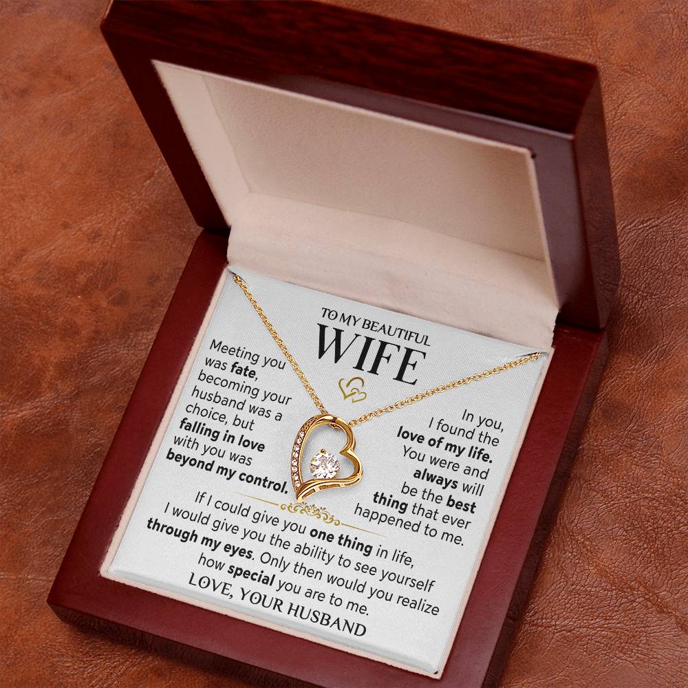 Husband to Wife "Meeting You Was Fate" Necklace