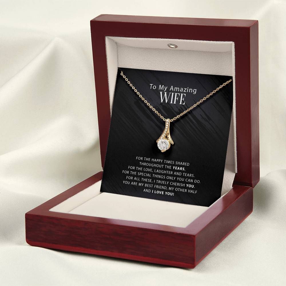 To My Amazing Wife - For The Happy Times Shared Throughout The Years - Alluring Necklace