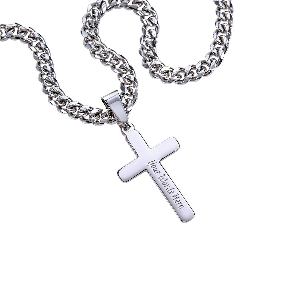 To My Son - Always Keep Me In Your Heart - Cross Necklace