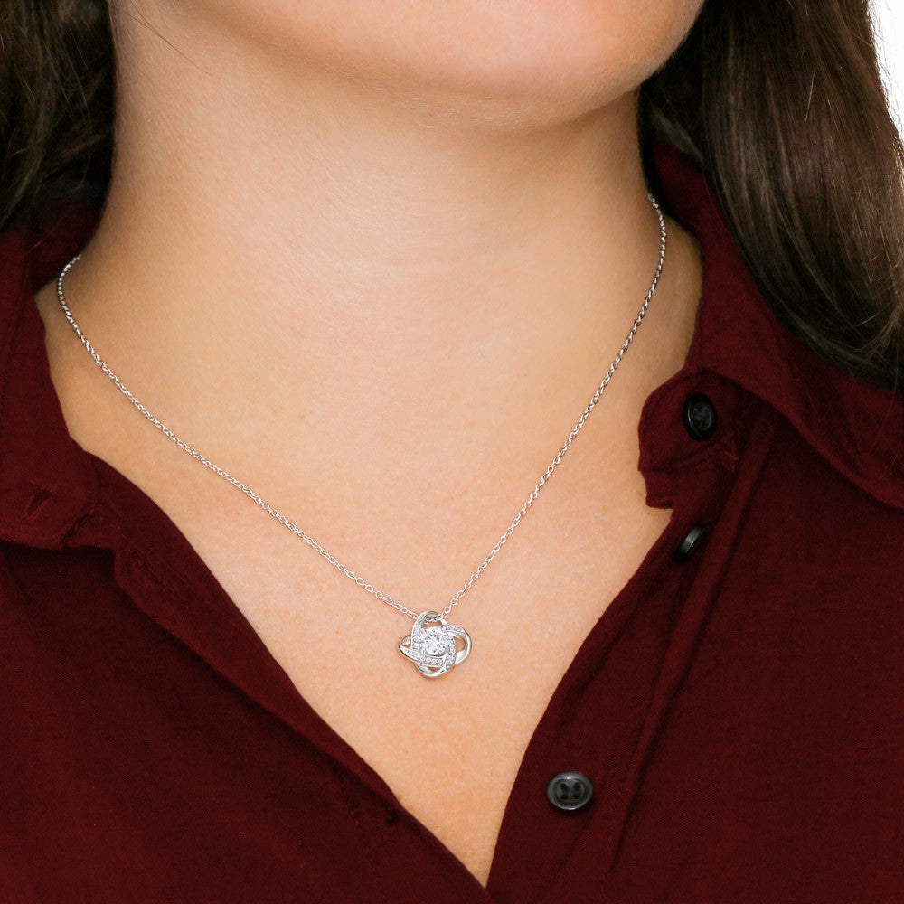 Believe in Yourself: Love Knot Necklace - A Gift of Love from Dad to Daughter