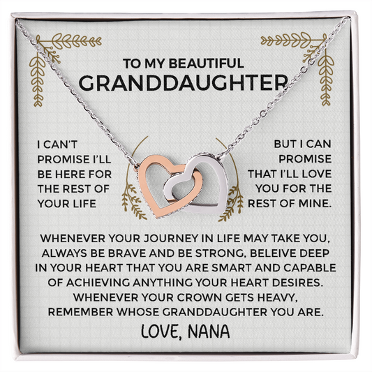 Gift From Grandma To Granddaughter - Unbreakable Bond - Love Knot Necklace
