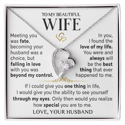 Husband to Wife "Meeting You Was Fate" Necklace