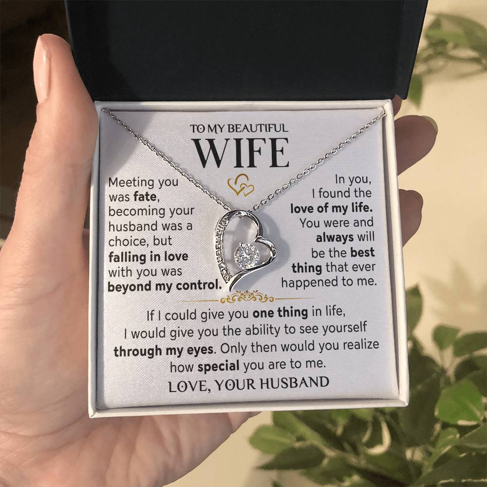 Husband to Wife "Meeting You Was Fate" Necklace