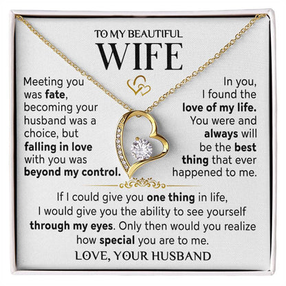 Husband to Wife "Meeting You Was Fate" Necklace