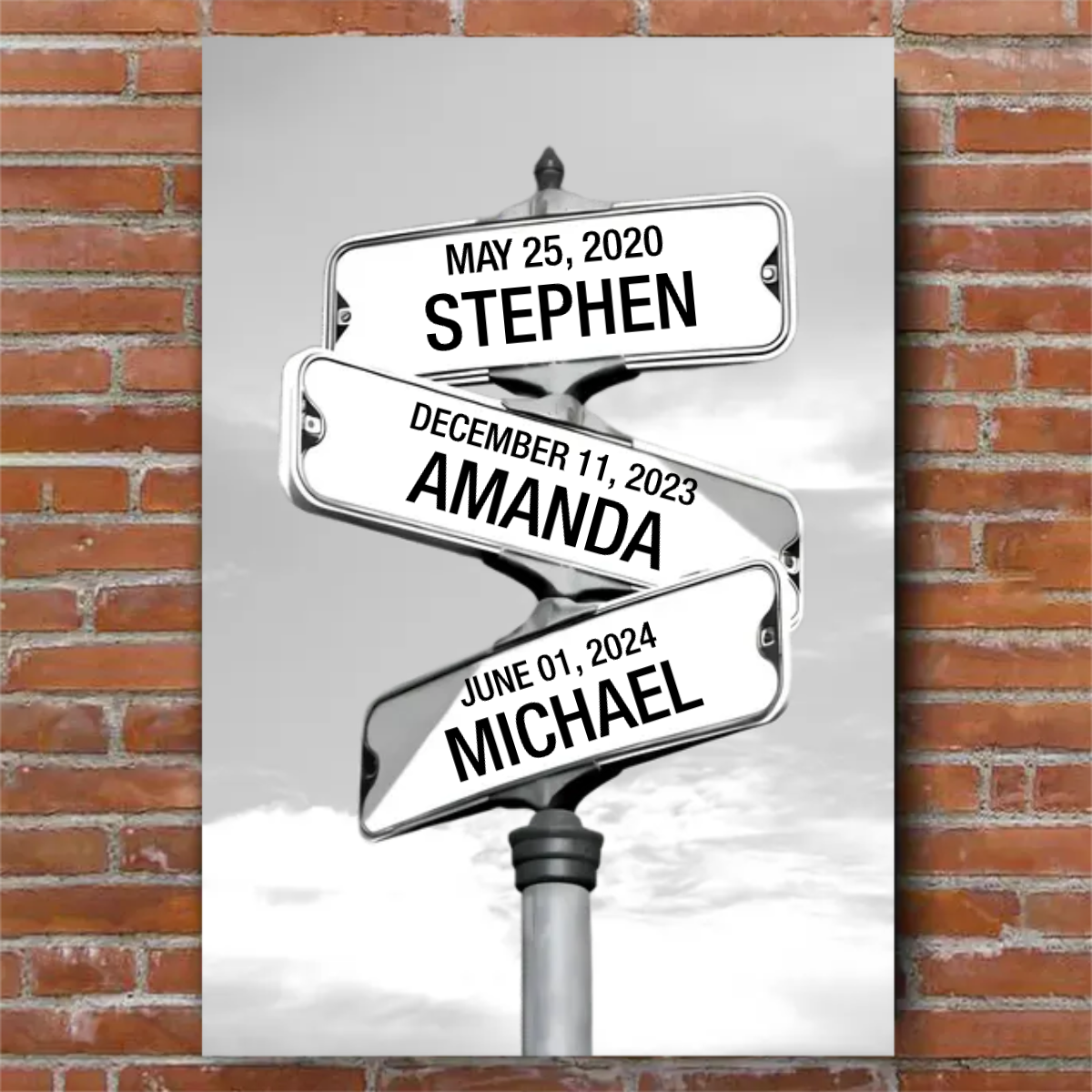 Family Street Sign – Personalized Gift for Mom – Blessed Family Gifts