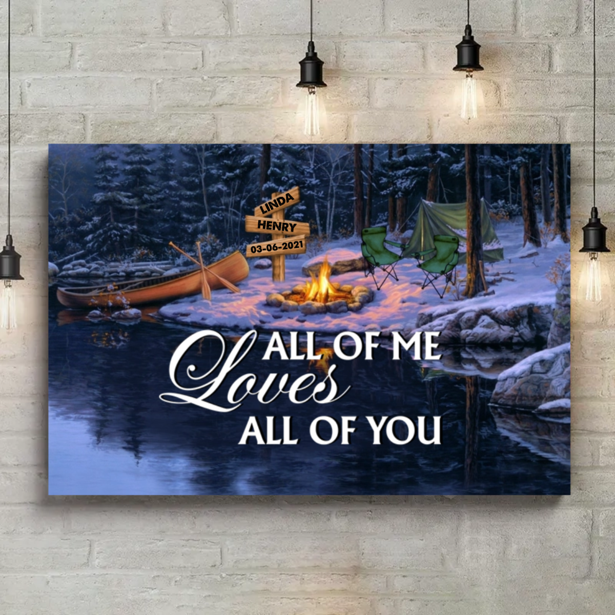 Broken Road – Personalized Camping Canvas VIP