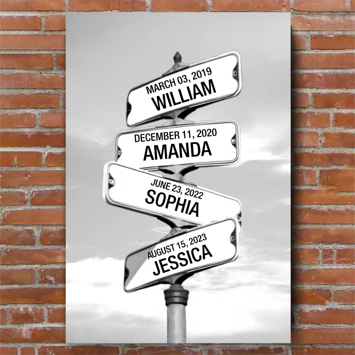 Family Street Sign – Personalized Gift for Mom – Blessed Family Gifts