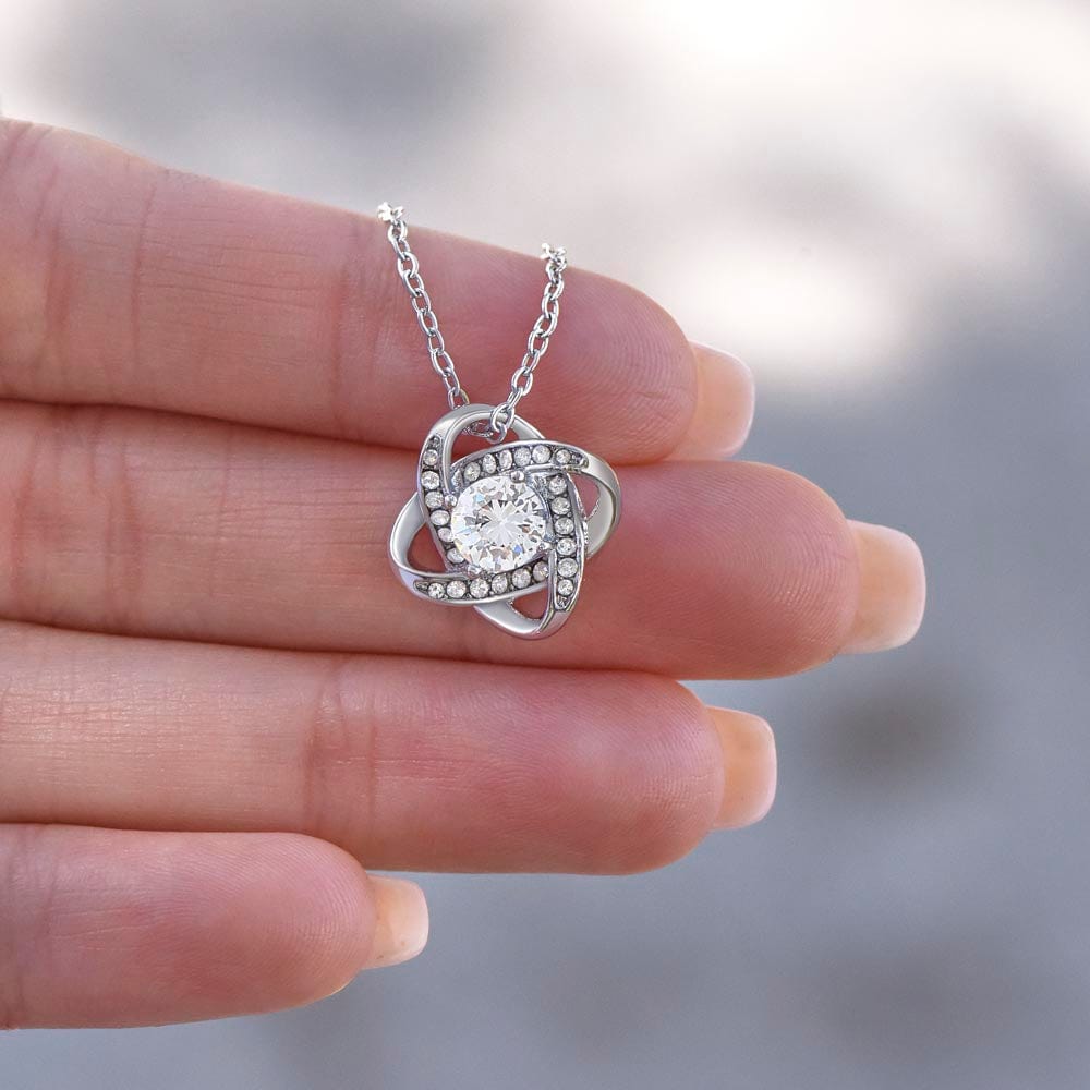 To My Daughter - Straighten Your Crown - Love Knot Necklace